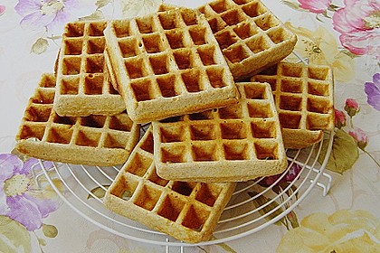 Waffeln mit Vollkornmehl und Haferflocken 2