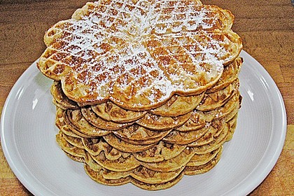 Waffeln mit Vollkornmehl und Haferflocken 4