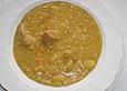 Erbsensuppe mit Rindfleischeinlage