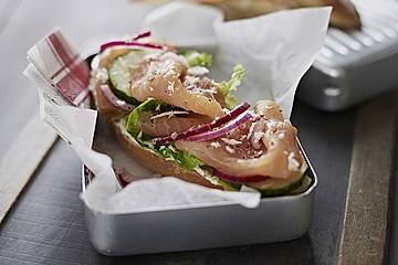 Brötchen mit Räucherlachs