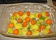 Kartoffel-Karottenauflauf mit Shrimps
