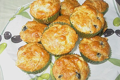 Herzhafte Muffins mit Oliven 2