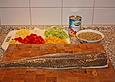 Fischfilet, gebraten auf Linsengem&uuml;se