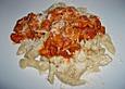 Nocken mit Pilzsauce