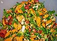 S&uuml;&szlig;kartoffelsalat mit Chorizo
