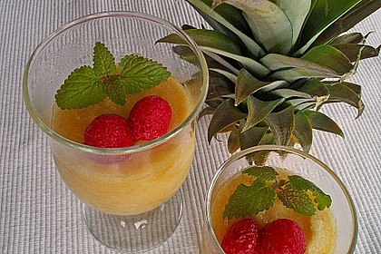 Ananassorbet aus frischer Ananas -schnell gemacht- 1
