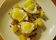 Bratkartoffeln mit Wachtelspiegeleiern