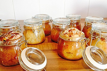 Apfelkuchen mit Schuss aus dem Glas 2
