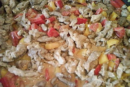 Bauernpfanne mit Kartoffeln und Paprika 2