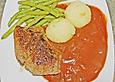 Steak r&uuml;ckw&auml;rts gebraten