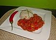 Champignons und Paprika mit Hackfleisch