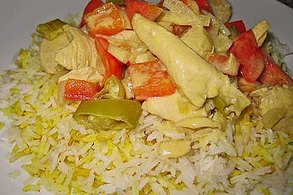 Curryreis mit H&auml;hnchen