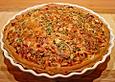 Kohlrabi-Quiche mit Schinken