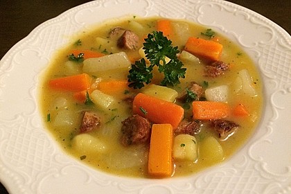 Kohlrabi-Karotten Topf mit Bratwurst 2