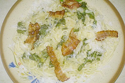 Spaghetti mit Salbei-Knoblauch Sauce 2