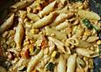 Mein cremiges, veganes Erdnusspf&auml;nnchen mit Gem&uuml;se und Soja