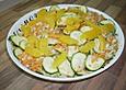 Fenchel-M&ouml;hrenrohkost mit Zucchini und Orangen