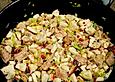 Kalbsragout mit Steinpilzen und Zuckerschoten