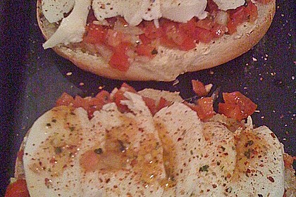 Selbst gemachtes Baguette mit Bruschetta 1
