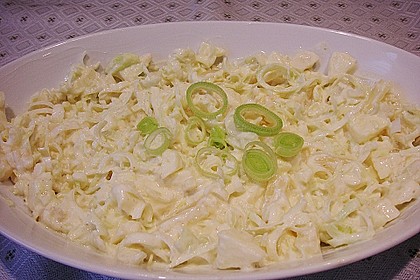 Apfel-Ananas-Lauchsalat, fettarm 2