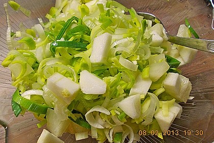 Apfel-Ananas-Lauchsalat, fettarm 5