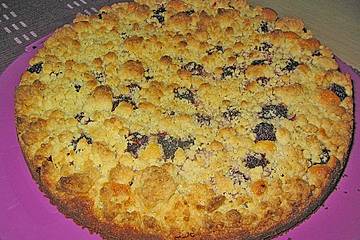 Birnen-Brombeer-Streuselkuchen