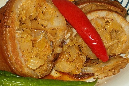 Sauerkraut-Schweinebauch Rouladen 2