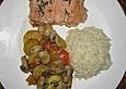 Zitrone-Dill-Lachs mit Gem&uuml;se und Reis