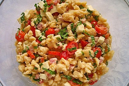 Sp&auml;tzle-Frittata mit B&auml;rlauch 4