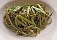 Tagliatelle mit gr&uuml;nem Spargel in Parmesan-Sahne-Sauce