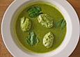 Brunnenkressesuppe mit lockeren, leichten  Nocken