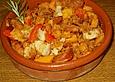 Migas Brotw&uuml;rfel mit Schweinebauch und Chorizo