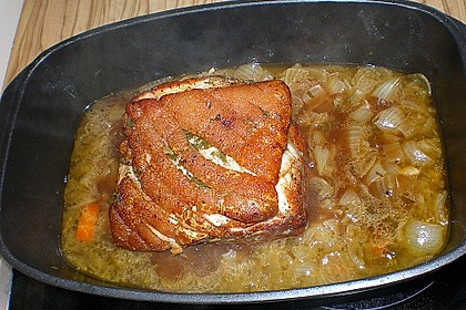 Schweinebraten mit Cidre (Sidra) 4