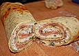 Kr&auml;uter-Frischk&auml;se Lachsrolle