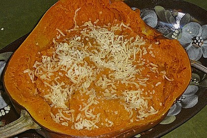 Gebackener Spaghettik&uuml;rbis mit Parmesan 1