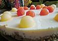 Quark-Melonen Torte