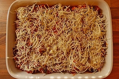 Brotauflauf mit Auberginen 2