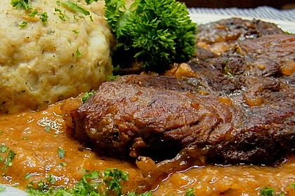 Beinscheibe in Rotweinsoße 1