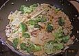 Kritharaki mit Pangasius und Shrimps