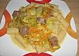 Spitzkohlgulasch mit feiner Orangennote