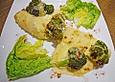 Gratinierte Lachs-Cr&ecirc;pes