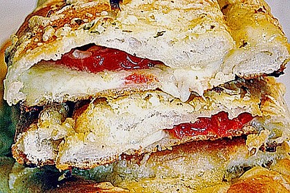 Albertos kleine Focacce gefaltet