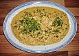 Riesengarnelen in Curry-Kokos Sauce
