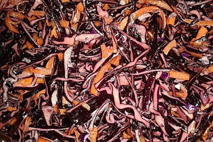 Rotkohl-Möhrensalat 9