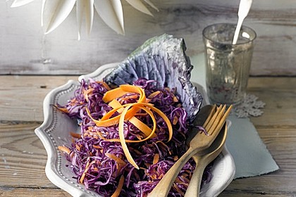 Rotkohl-Möhrensalat 1