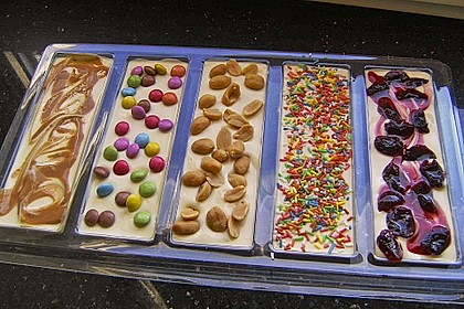 Bunte Bruchschokolade zum Verschenken 10