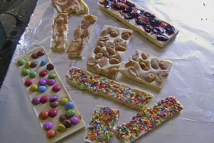 Bunte Bruchschokolade zum Verschenken 11