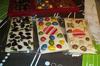 Bunte Bruchschokolade zum Verschenken 24