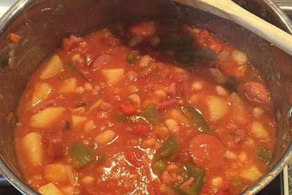 Serbische Bohnensuppe 4