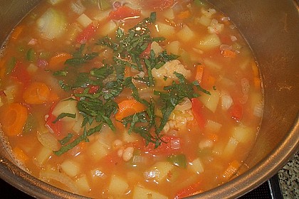 Serbische Bohnensuppe 13
